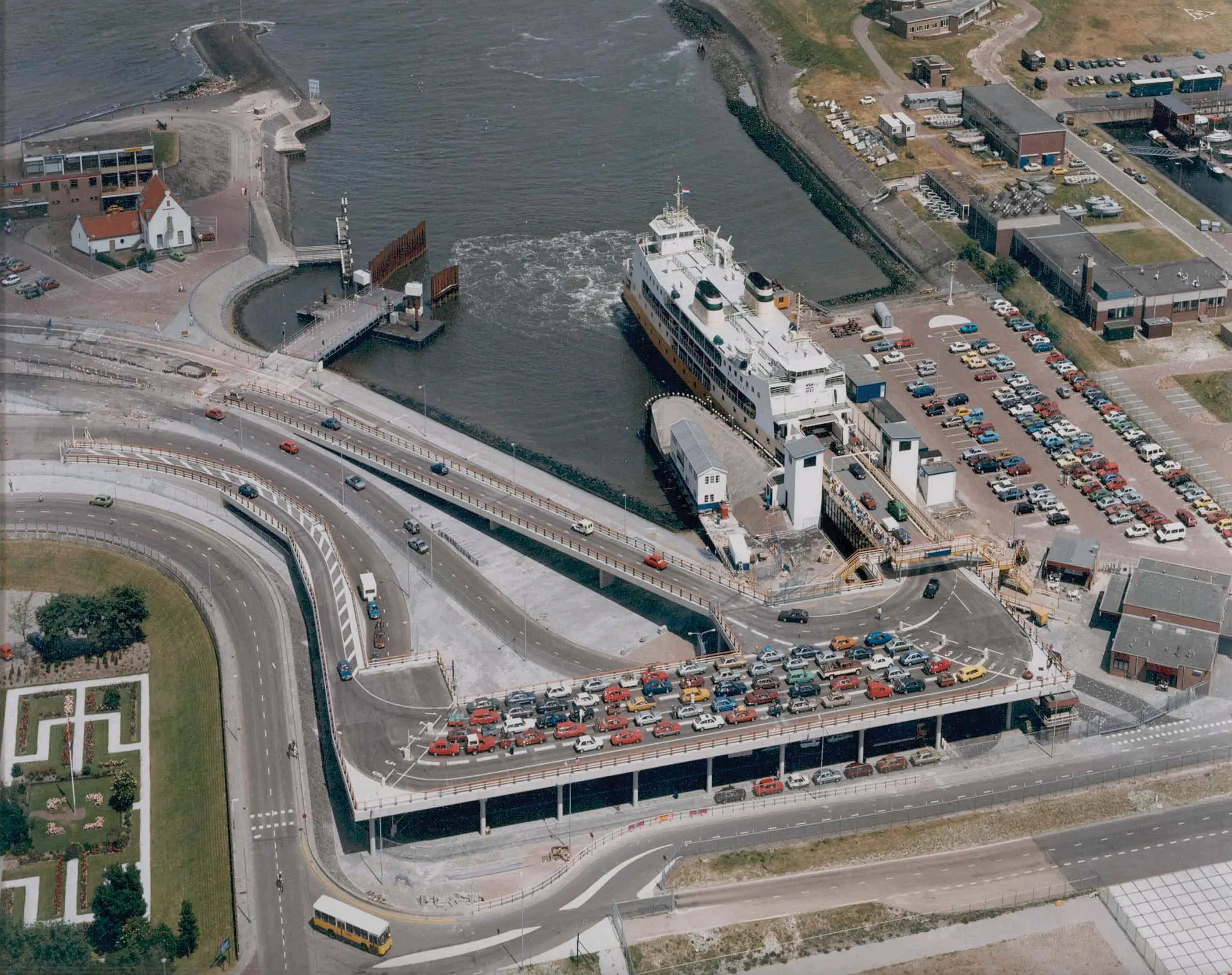 Top view of Teso Veerhaven Den Helder
